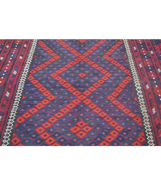 Hand Woven Afghan Wool Kilim Area Rug 413 x 300 cm