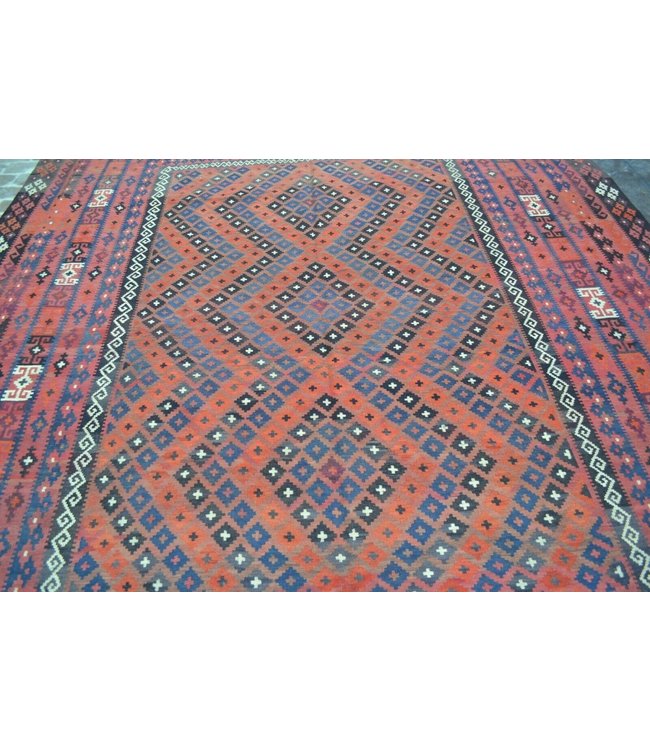 Handgewebte Orientalisch Wolle Kelim Teppich 428 x 292 cm