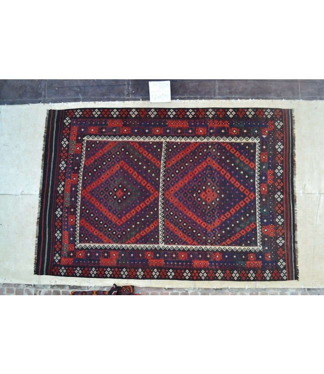 Handgewebte Orientalisch Wolle Kelim Teppich 360x241 cm