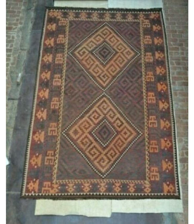 Hand Woven Afghan Wool Kilim Area Rug 462 x 290 cm
