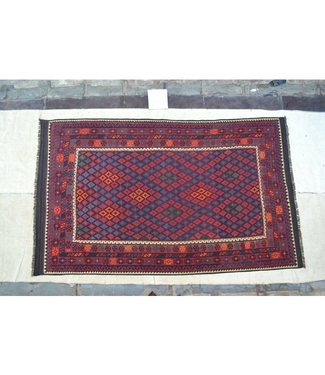 Handgewebte Orientalisch Wolle Kelim Teppich 383 x 230 cm