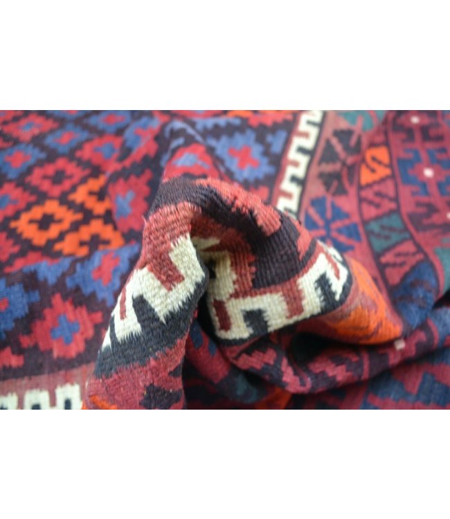 Hand Woven Afghan Wool Kilim Area Rug 383 x 230 cm
