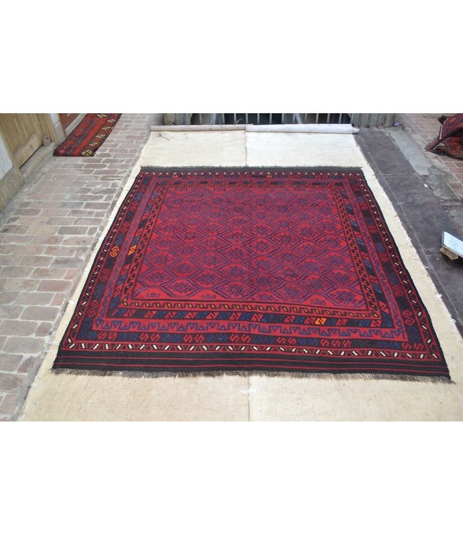 Handgewebte Orientalisch Wolle Kelim Teppich 252 x 245 cm
