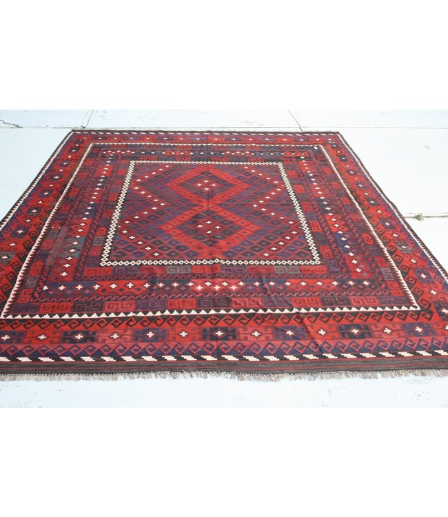 Hand Woven Afghan Wool Kilim Area Rug 328 x 244 cm