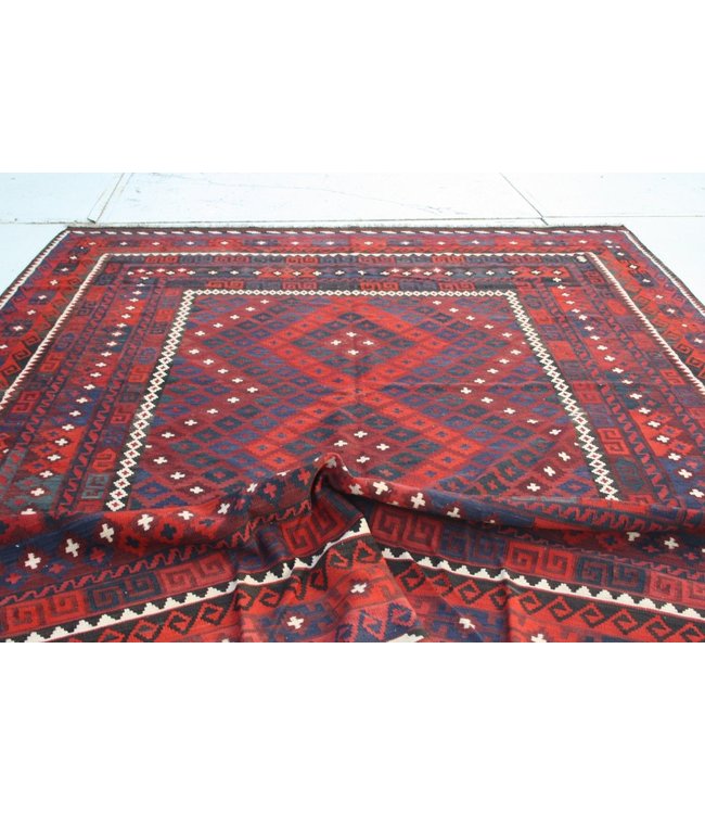 Handgewebte Orientalisch Wolle Kelim Teppich 328 x 244 cm