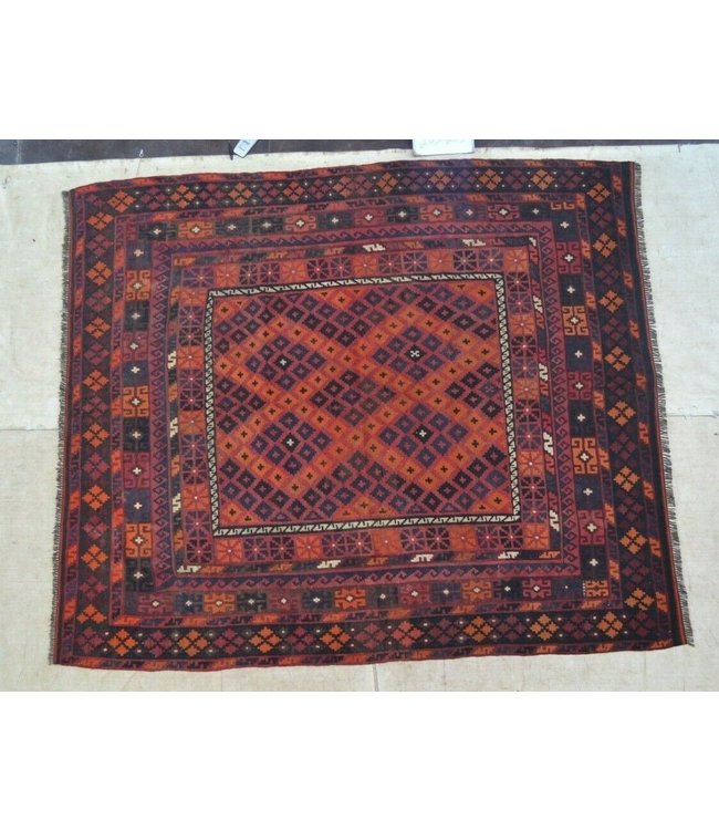 Handgewebte Orientalisch Wolle Kelim Teppich 283 X 235 cm