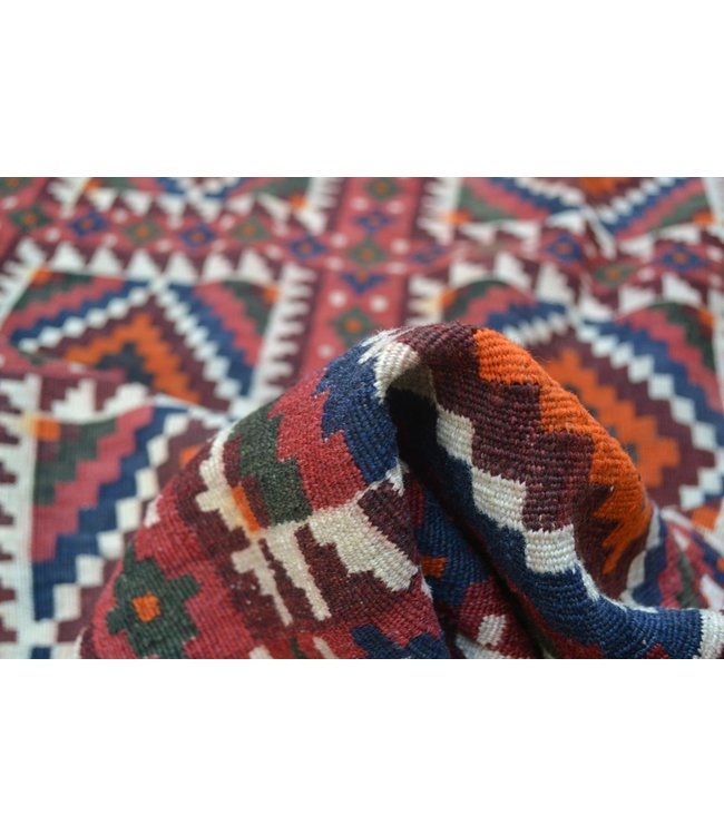 Hand Woven Afghan Wool Kilim Area Rug 303 x 244 cm