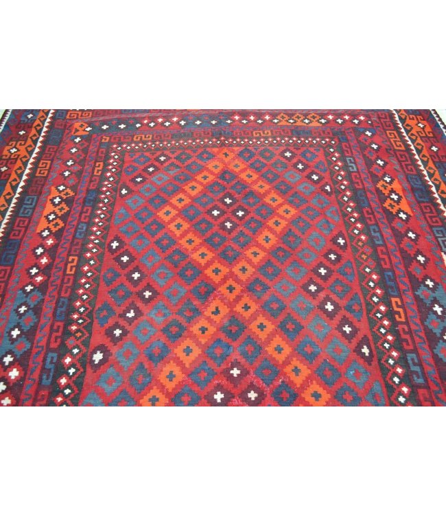 Hand Woven Afghan Wool Kilim Area Rug 315 x 243 cm