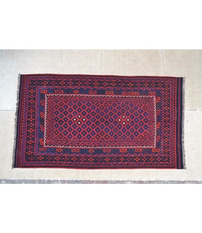 Hand Woven Afghan Wool Kilim Area Rug 315 x 182 cm