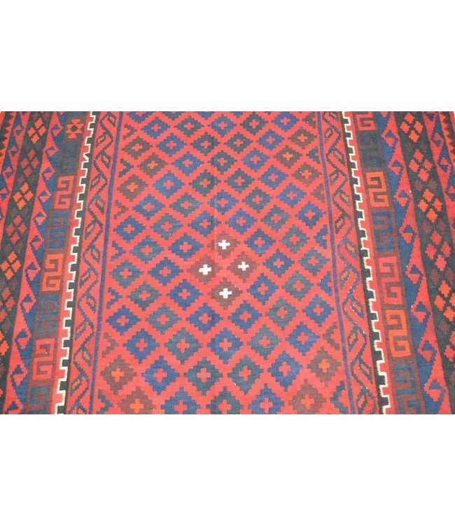 Hand Woven Afghan Wool Kilim Area Rug 315 x 182 cm