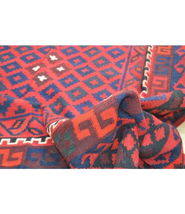 Hand Woven Afghan Wool Kilim Area Rug 315 x 182 cm