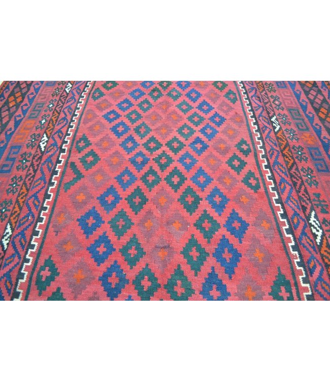 Handgemaakt Oosters Kelim Wol Vloerkleed307 x 206 cm