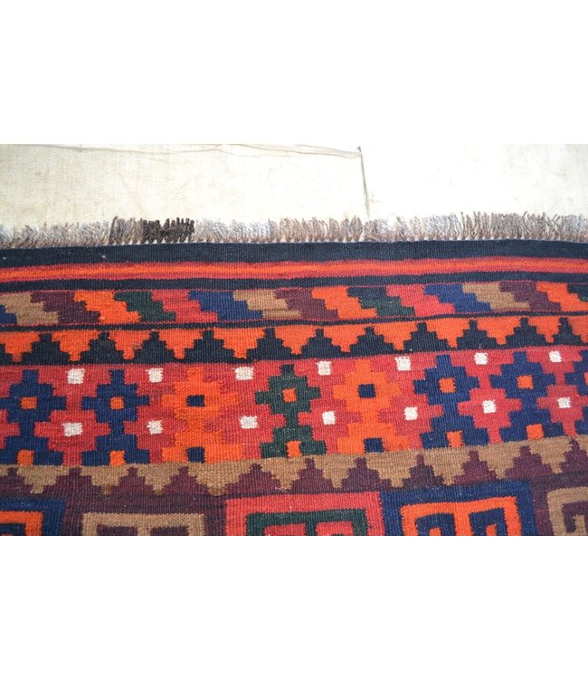 Hand Woven Afghan Wool Kilim Area Rug 306 x 234 cm