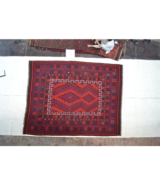 Hand Woven Afghan Wool Kilim Area Rug 320 x 244 cm