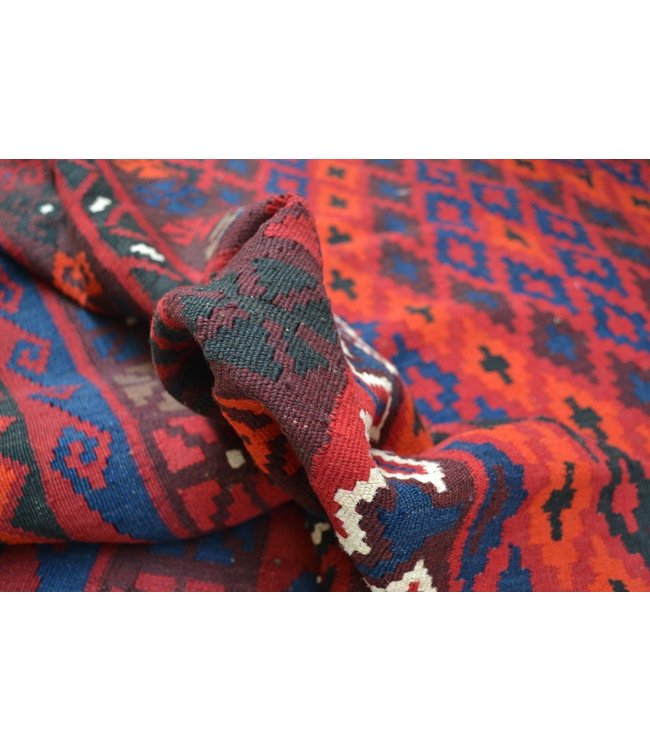 Hand Woven Afghan Wool Kilim Area Rug 320 x 244 cm