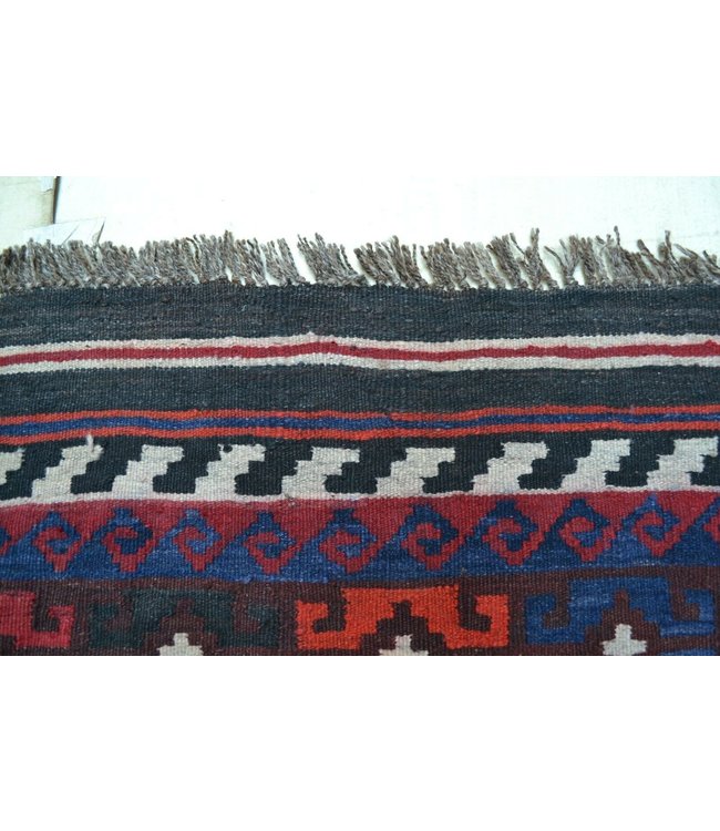 Handgemaakt Oosters Kelim Wol Vloerkleed 394 x 241 cm