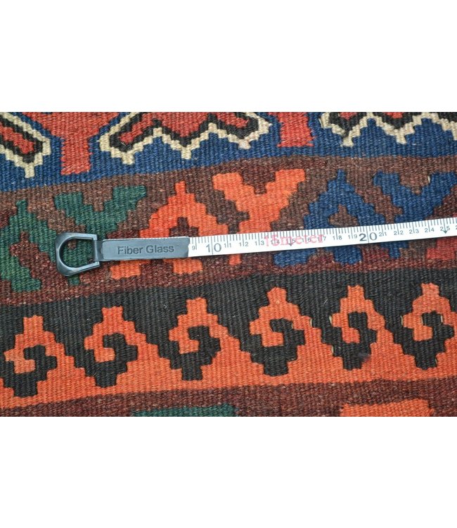 Hand Woven Afghan Wool Kilim Area Rug 303 x 235 cm