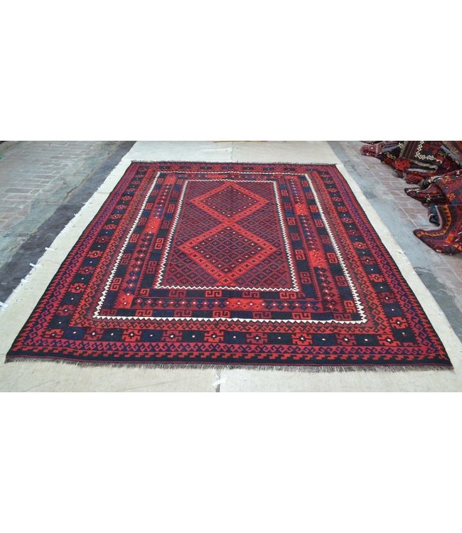 Handgewebte Orientalisch Wolle Kelim Teppich 315 x 242 cm