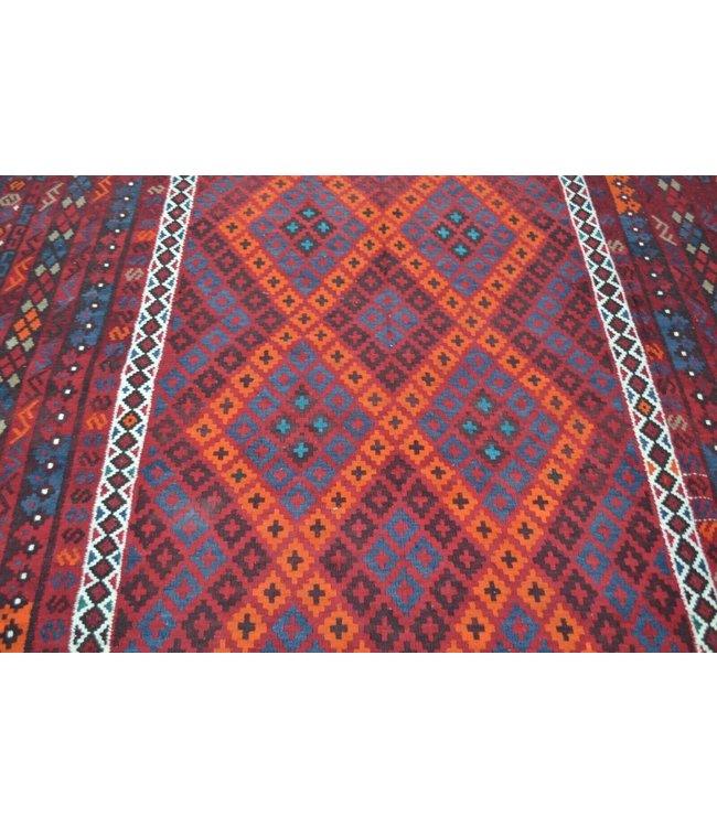 Hand Woven Afghan Wool Kilim Area Rug 468 x 258 cm