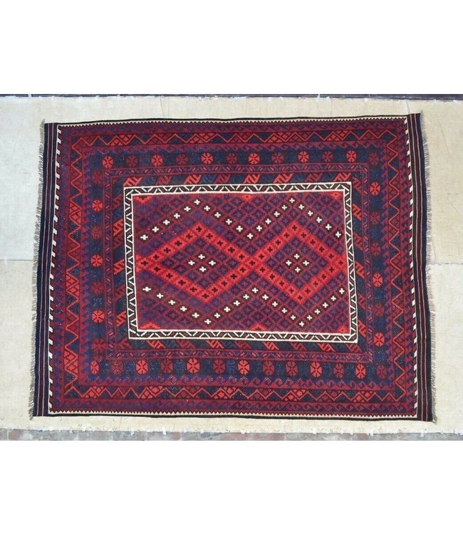 Handgewebte Orientalisch Wolle Kelim Teppich 307 x 240 cm