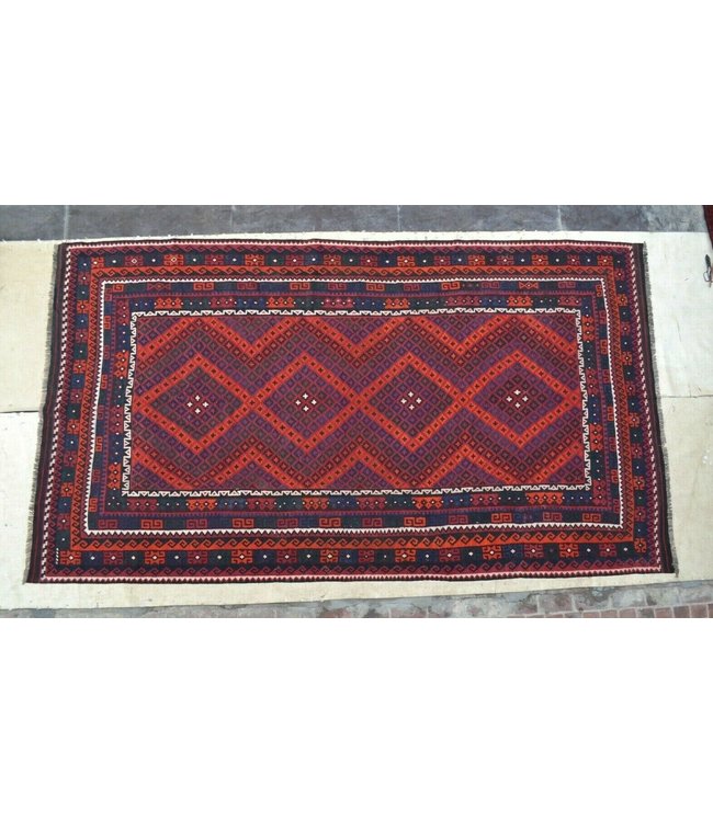 Handgewebte Orientalisch Wolle Kelim Teppich  450 x 254 cm