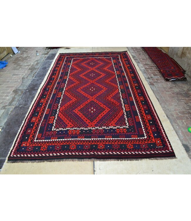 Handgewebte Orientalisch Wolle Kelim Teppich  450 x 254 cm