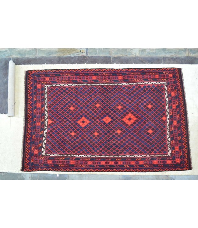 Hand Woven Afghan Wool Kilim Area Rug 388 x 250 cm