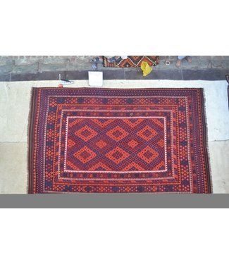 Hand Woven Afghan Wool Kilim Area Rug 369 x 241 cm