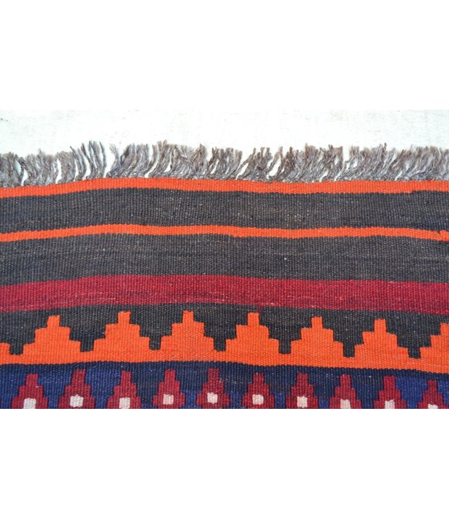 Handgewebte Orientalisch Wolle Kelim Teppich 369 x 241 cm