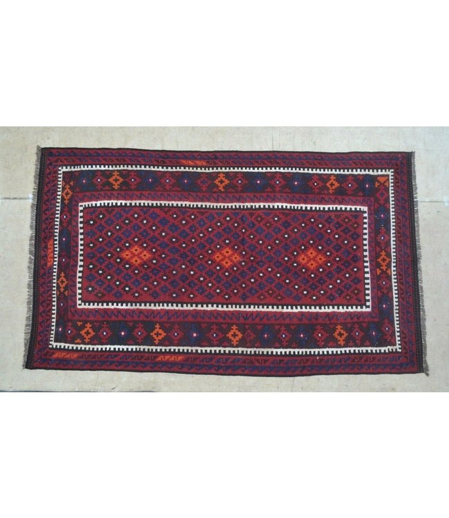 Handgewebte Orientalisch Wolle Kelim Teppich 243 x 155 cm