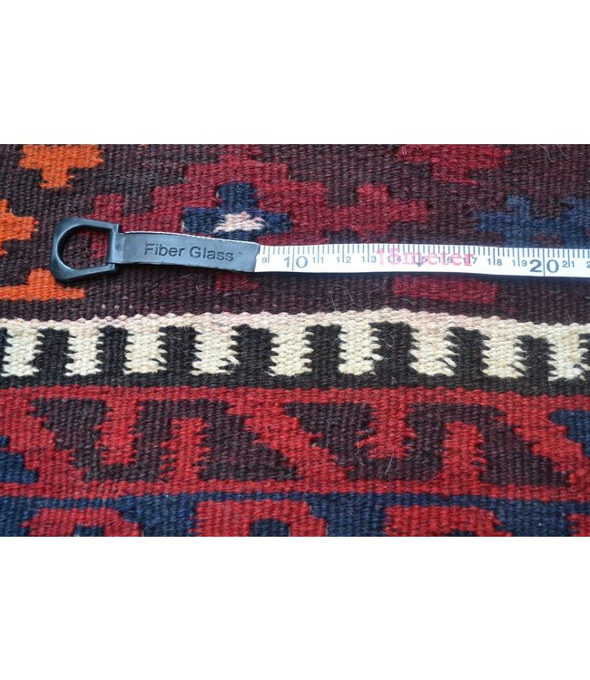 Handgemaakt Oosters Kelim Wol Vloerkleed 243 x 155 cm