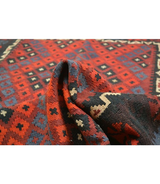 Hand Woven Afghan Wool Kilim Area Rug 183 x 119 cm (6' x 3'10) feet