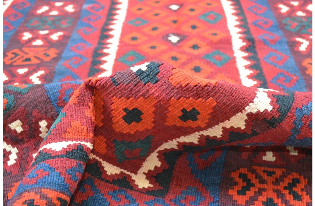kelim 204 x 100 cm vloerkleed tapijt kelims hand geweven