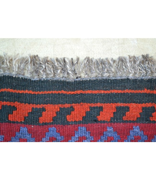 Hand Woven Afghan Wool Kilim Area Rug 198 x 100 cm (6'5x3'3) Feet
