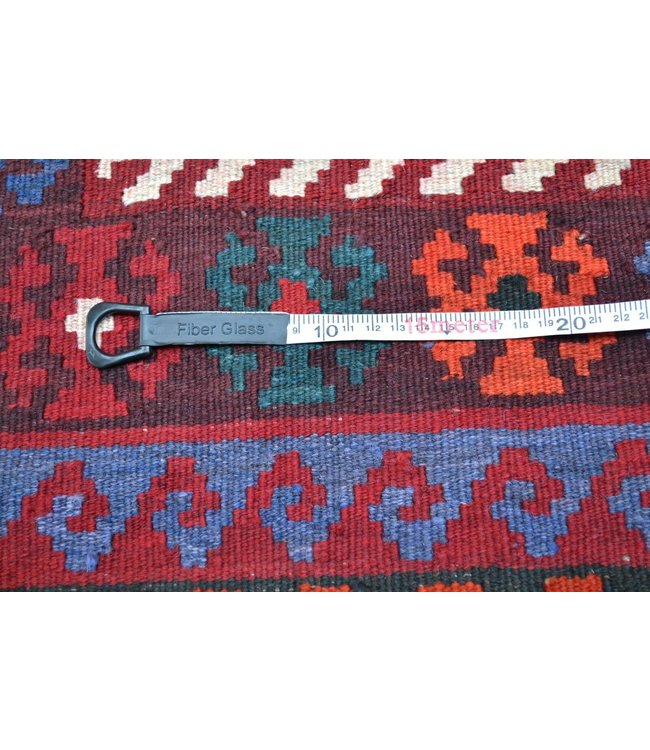 Hand Woven Afghan Wool Kilim Area Rug 198 x 100 cm (6'5x3'3) Feet
