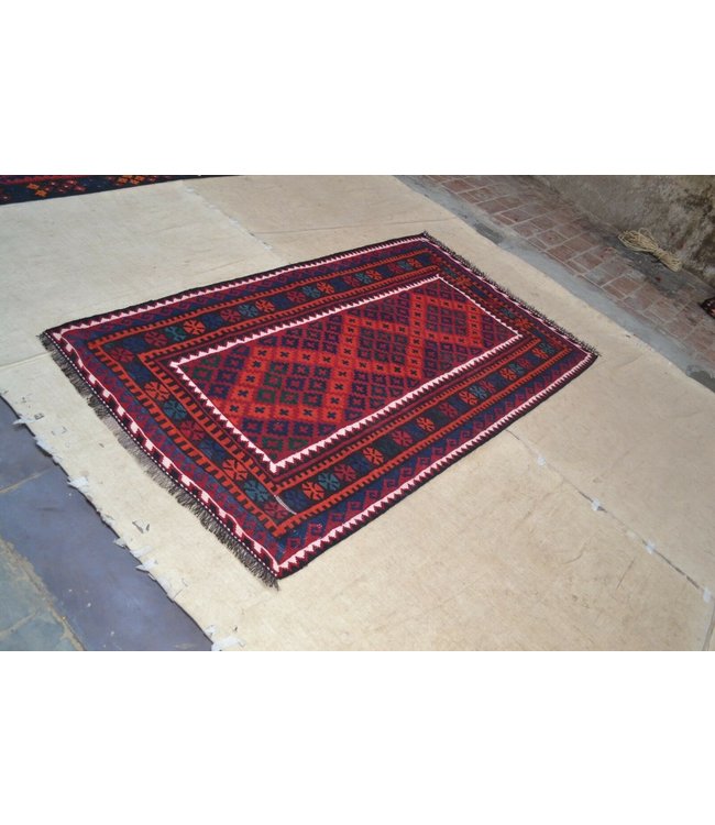 kelim  209 x 116 cm vloerkleed tapijt kelims hand geweven