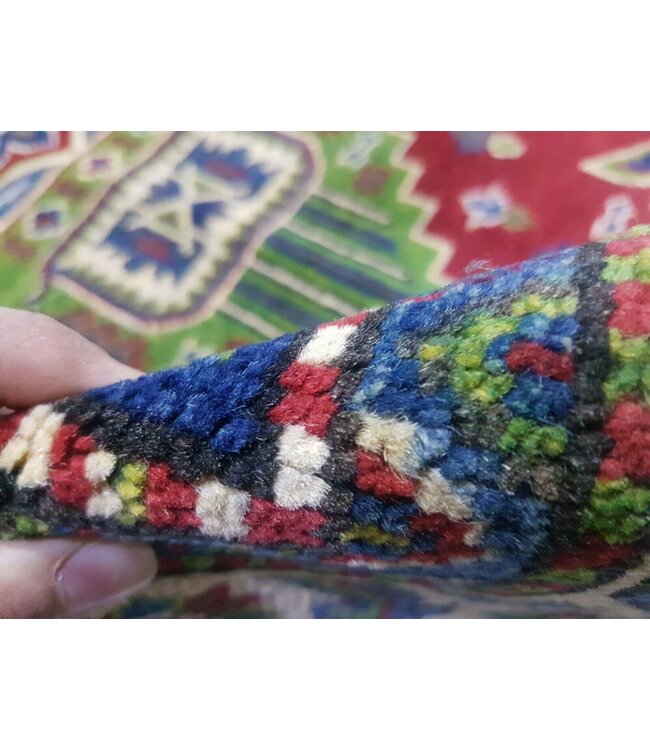 Handgeknoopt kazak tapijt 145 x 103 cm vloerkleed tapijt