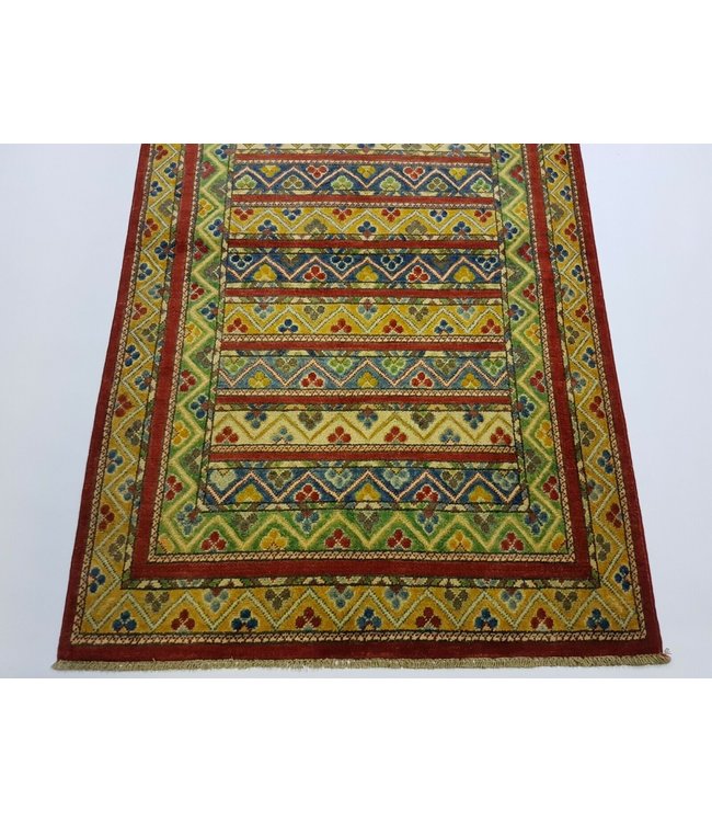 (4'10 x 3'2) feet Hand knotted wool kazak area rug 148 x 99 cm