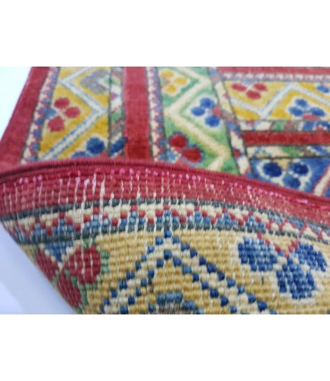 (4'10 x 3'2) feet Hand knotted wool kazak area rug 148 x 99 cm