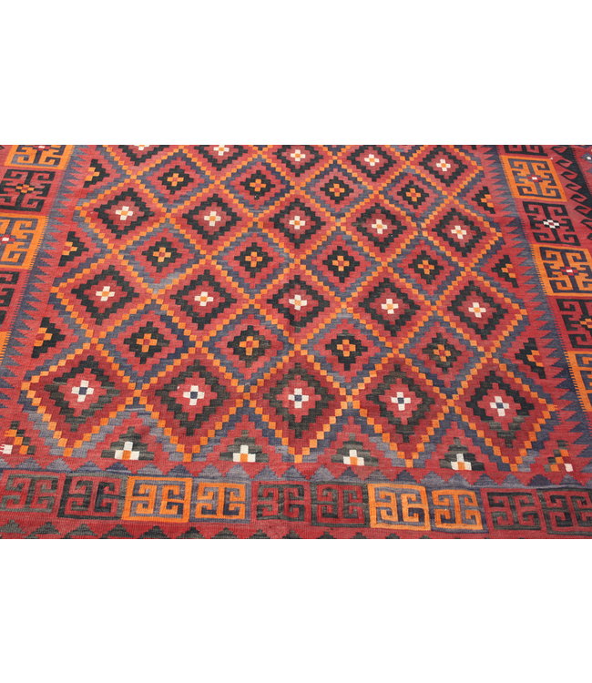 Handgewebte Orientalisch Wolle Kelim Teppich 293 x 231 cm