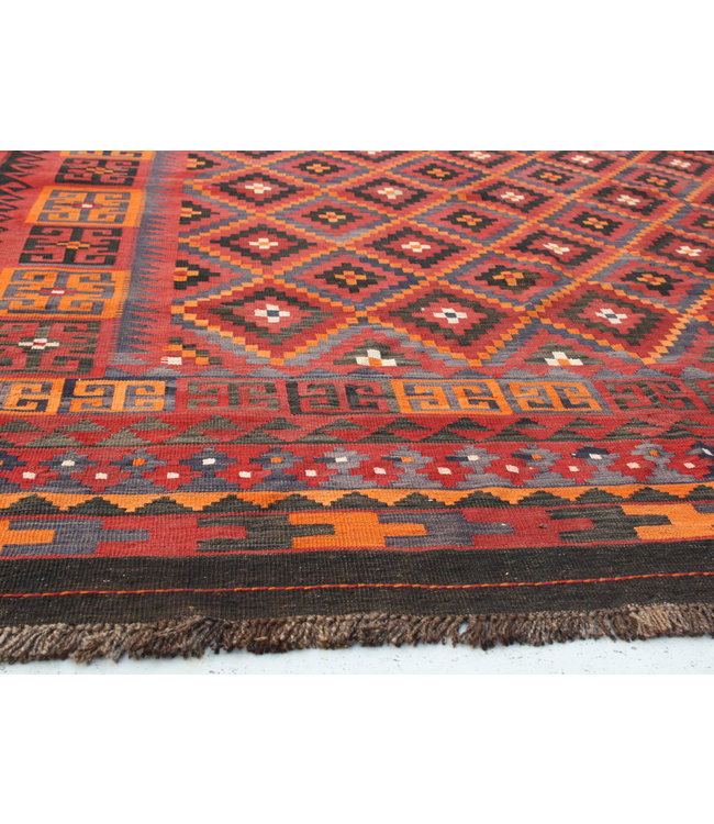 Handgewebte Orientalisch Wolle Kelim Teppich 293 x 231 cm