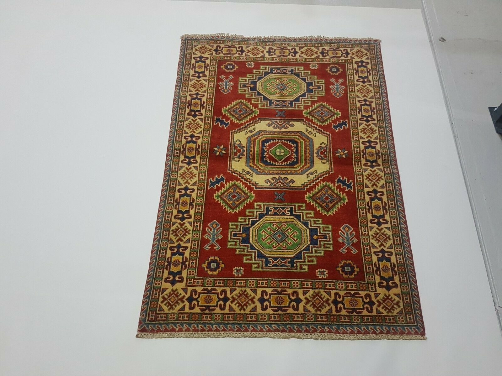 snijden Discriminatie Professor Handgeknoopt kazak tapijt 100% wol 146 x 100 cm - Kelimshop.com | online  shop