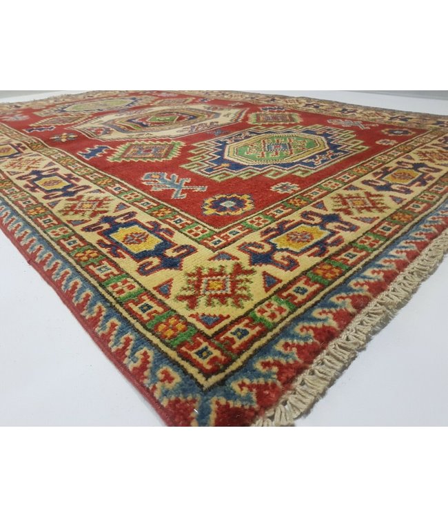 Handgeknoopt kazak tapijt 146 x 100 cm vloerkleed tapijt