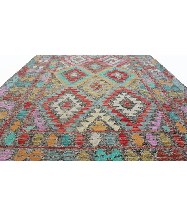 (7'1 x 5'3 )-Feet  kelim rug 217x161 cm