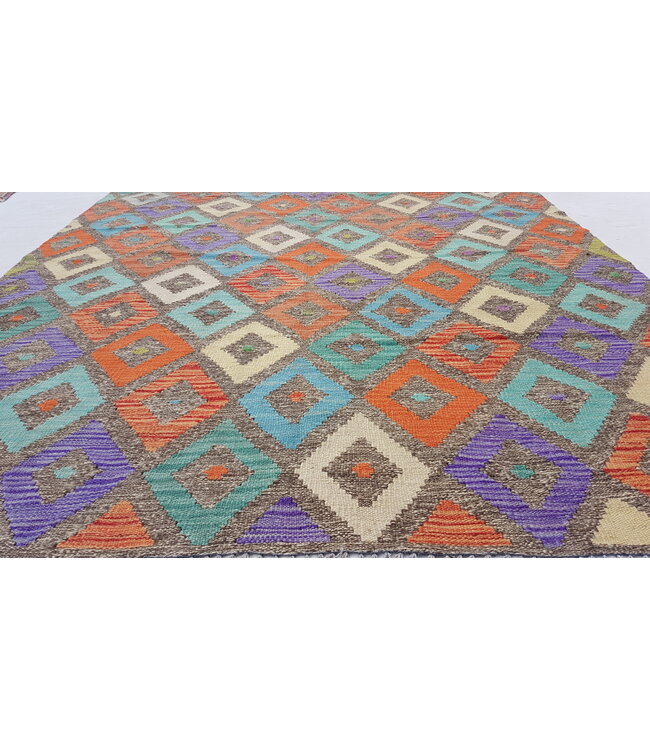 kelim  197x153 cm  vloerkleed tapijt kelims hand geweven