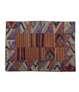 kelim patchwork tapijt 232x175 cm