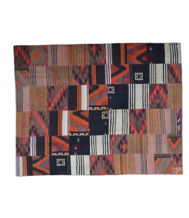 kelim patchwork tapijt 307x252 cm