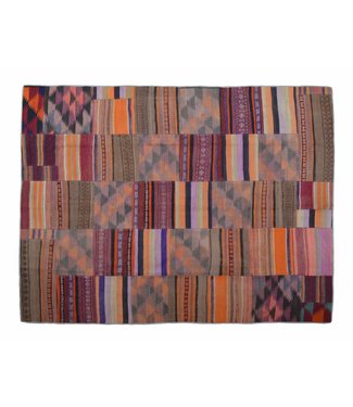 kelim patchwork tapijt 264x199 cm