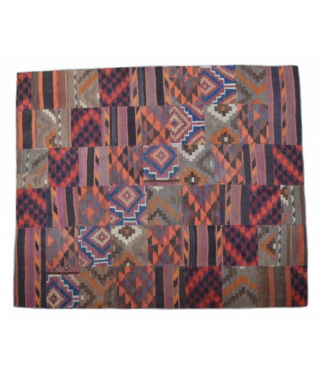 kelim patchwork tapijt 305x257 cm