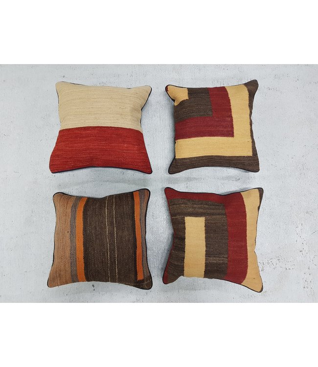 ​​4x modern kilim cushions 40x40 cm with filling